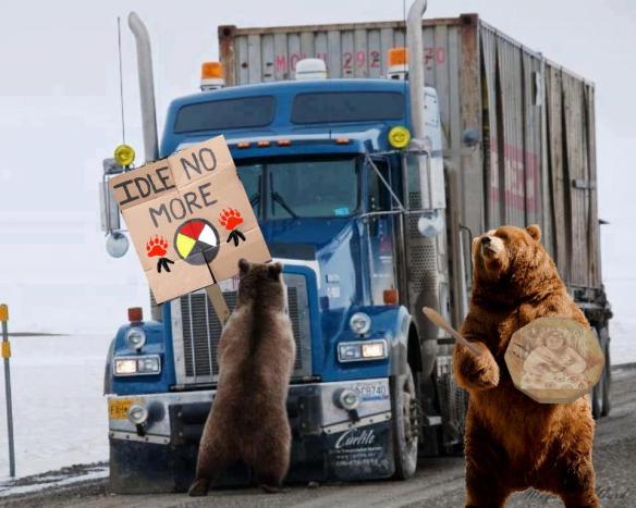 Idle No More Bear Blockade