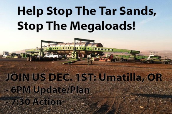 Stop the Tar Sands Megaloads in Oregon!