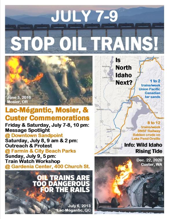 Stop Oil Trains 2023 Flyer
