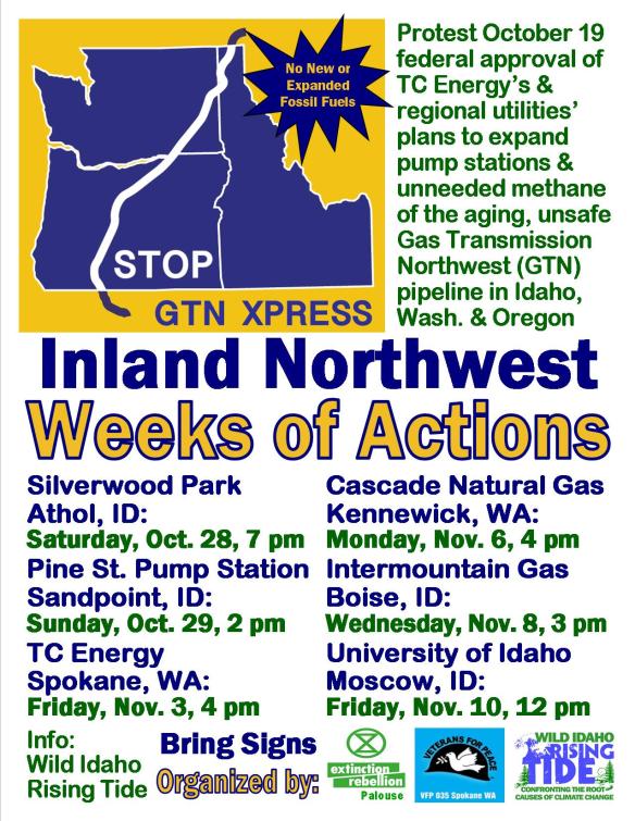 Inland Northwest GTN Xpress Weeks of Actions Flyer
